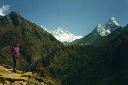 Blick zur Ama Dablam, Nepal 1992